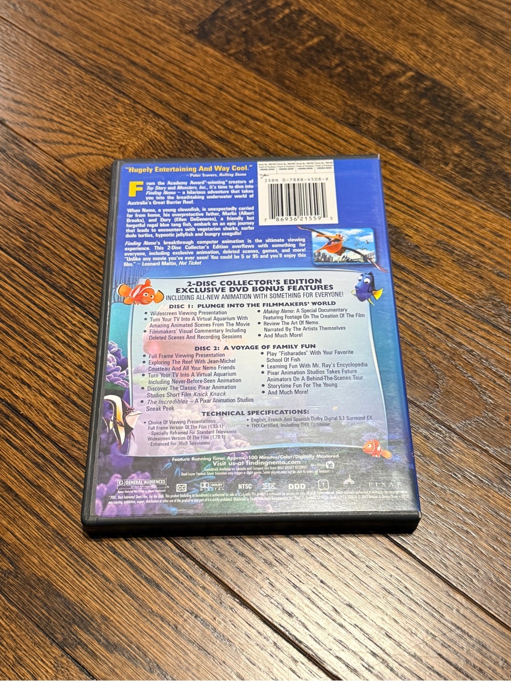 Finding Nemo Blu-Ray DVD - Picture 2 of 3